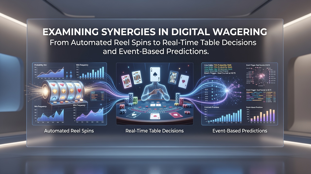 Visualisatie van synergieën tussen geautomatiseerde spins, live tafels en predictieve modellen in digitale kansspelen