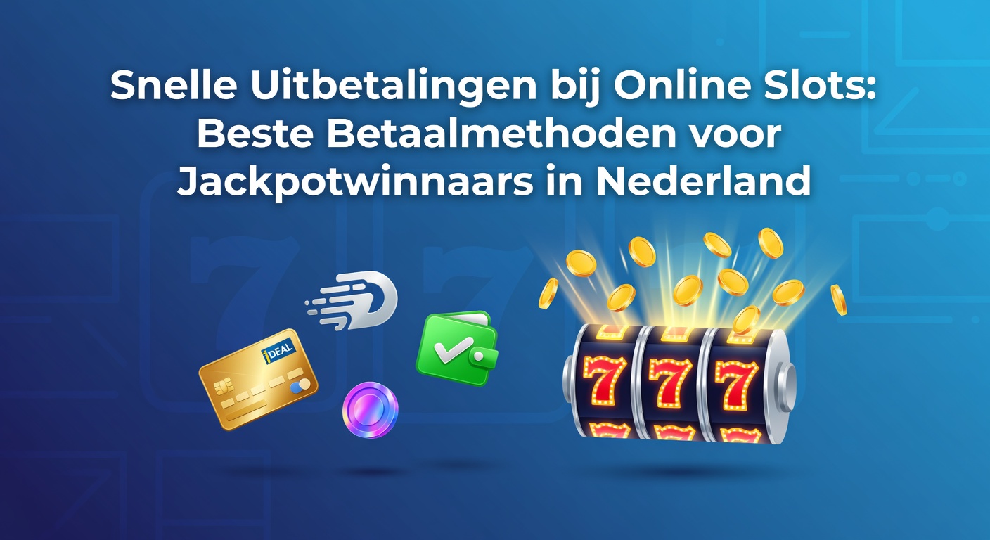 Grafiek met snelle betaalmethoden voor slots jackpots in Nederlandse online casino's, inclusief iDEAL en e-wallets