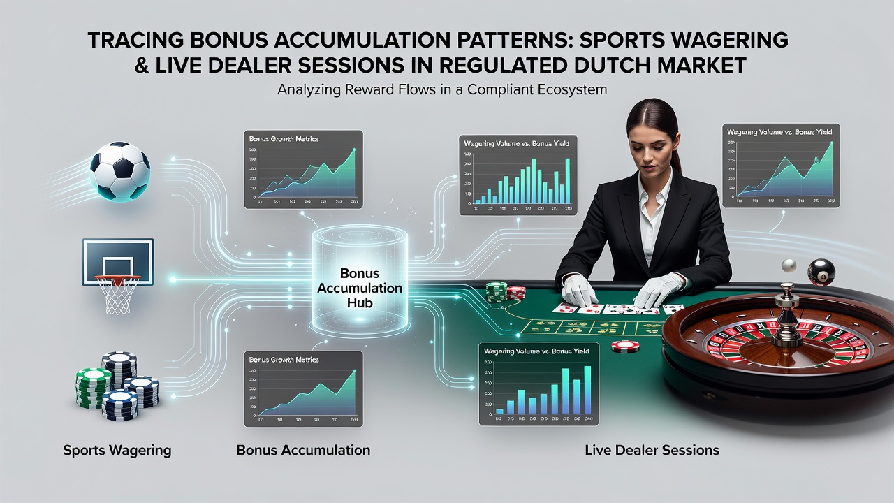 Grafiek van bonusaccumulatie over sport en live games in Nederland